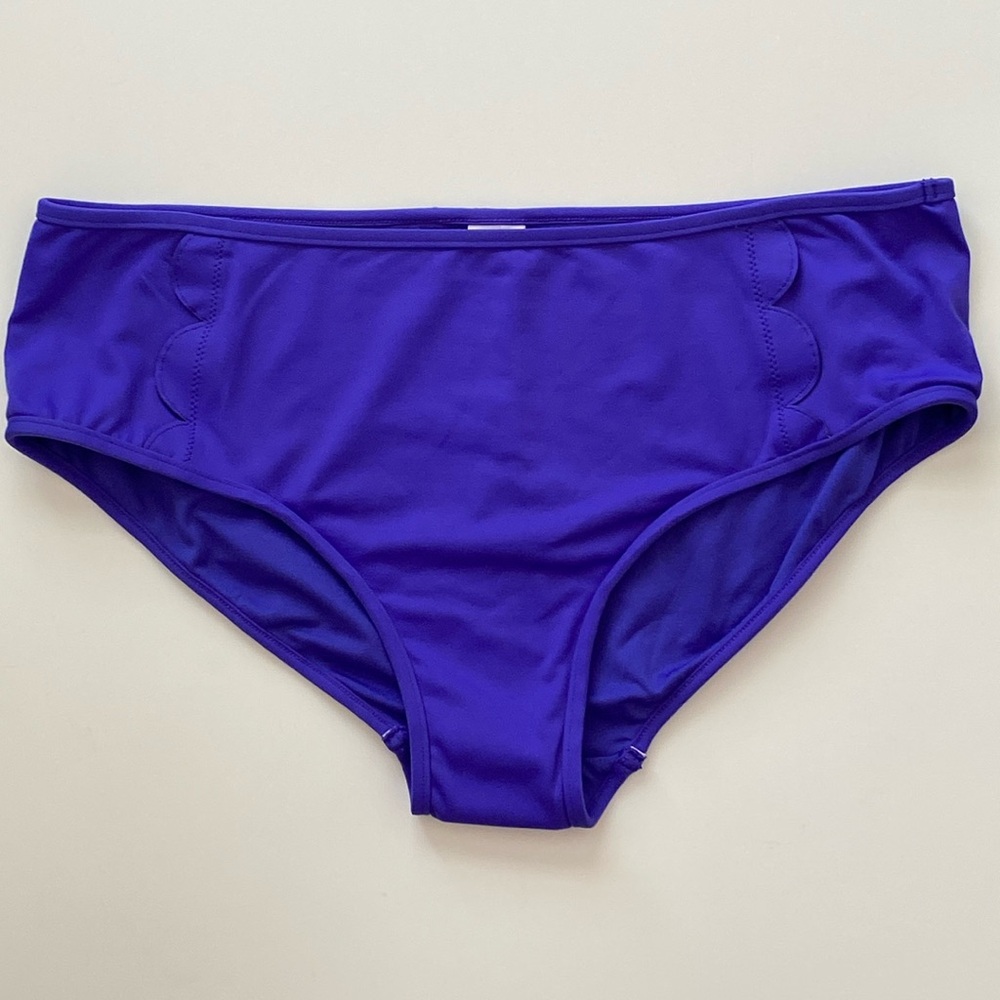 Seafolly Swim Bottoms Mid Rise Purple Blue Size 12